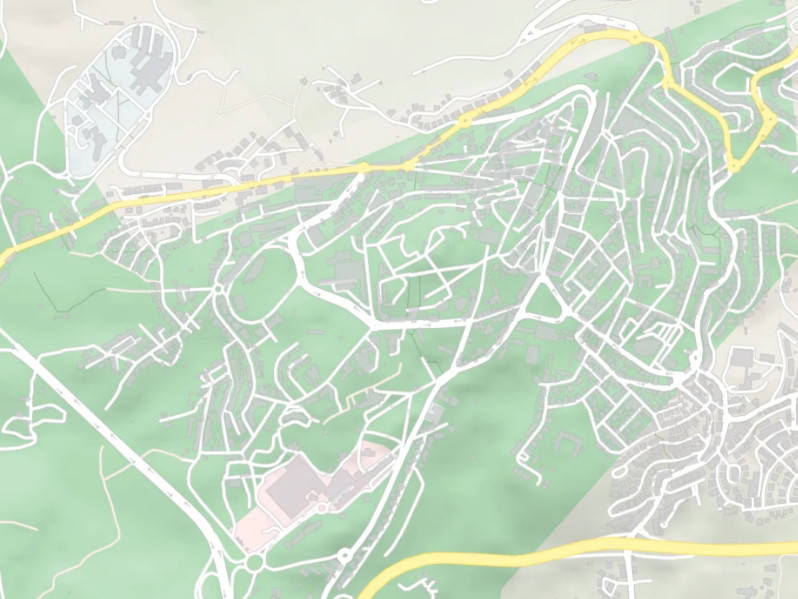 Mapa das Residências na Guarda